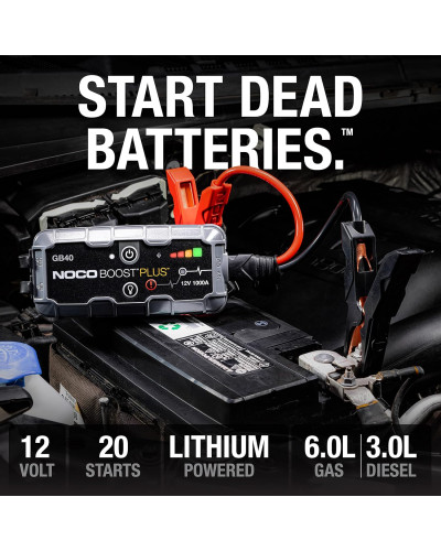 Пусковий пристрій Noco GB40 Boost 12V 1000A Jump Starter