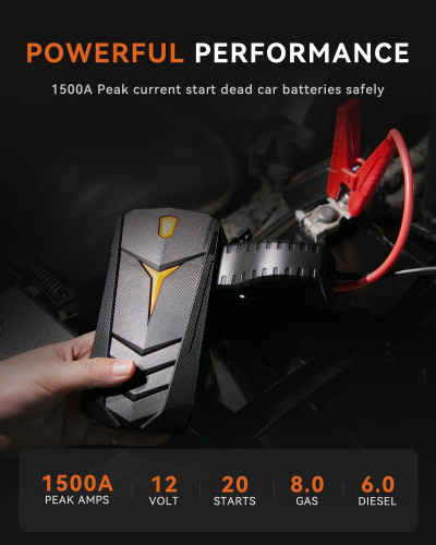 Пусковий пристрій SUNPOW 1500A Peak Jump Starter