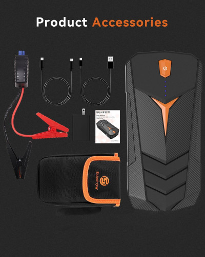 Пусковий пристрій SUNPOW 1500A Peak Jump Starter