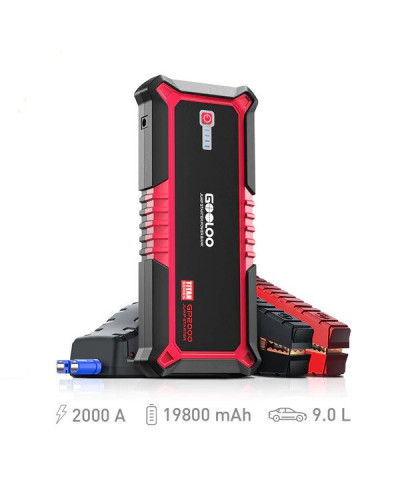 Пусковий пристрій GOOLOO GP2000 Jump Starter 2000A Peak Car Starter for Up to 9L Gas or 7L Diesel Engine SuperSafe 12V Jump Box Auto Lithium Battery Booster