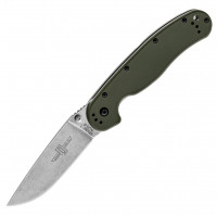 Складний ніж Ontario Rat 1 AUS-8 Foliage Green Stonewash (ON8874TC)