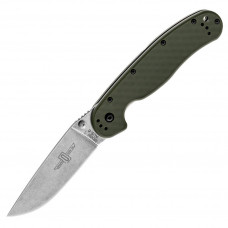 Складний ніж Ontario Rat 1 AUS-8 Foliage Green Stonewash (ON8874TC)