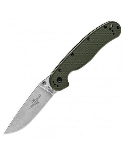 Складний ніж Ontario Rat 1 AUS-8 Foliage Green Stonewash (ON8874TC)