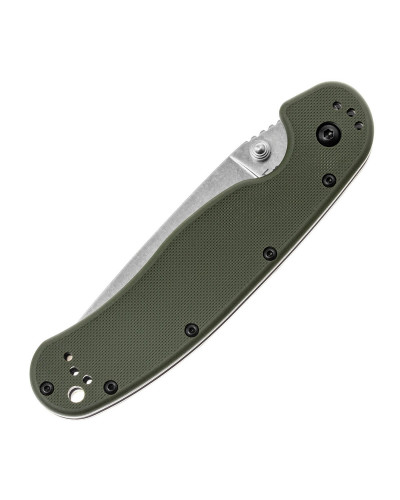 Складний ніж Ontario Rat 1 AUS-8 Foliage Green Stonewash (ON8874TC)