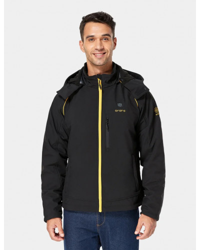 Куртка з електричним підігрівом Ororo Men's Classic Heated Jacket - Black & Gold