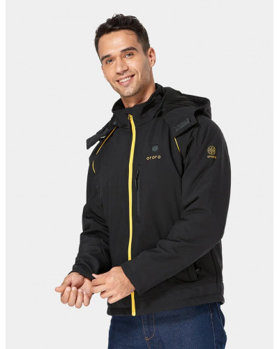 Куртка з електричним підігрівом Ororo Men's Classic Heated Jacket - Black & Gold