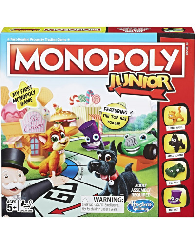 Настільна гра Hasbro Монополія для дітей ENG (Monopoly Junior, Моя перша Монополія)