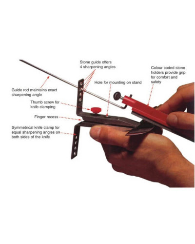 Система для заточування ножів Lansky Deluxe 5-Stone Sharpening System