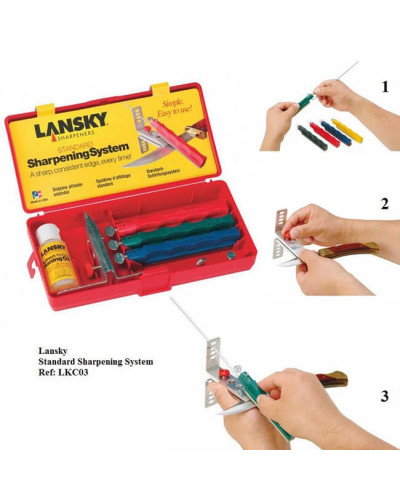 Система для заточування ножів Lansky Deluxe 5-Stone Sharpening System