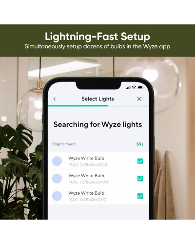 Набір розумних лампочок Wyze Bulb Color, 1100 Lumen WiFi RGB and Tunable White A19 Smart Bulb, Works with Alexa and Google Assistant, Four-Pack (4 шт)