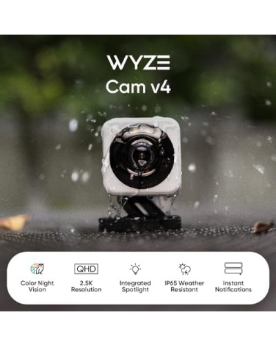 Камера безпеки Wyze Cam v4, 2K HD Wi-Fi