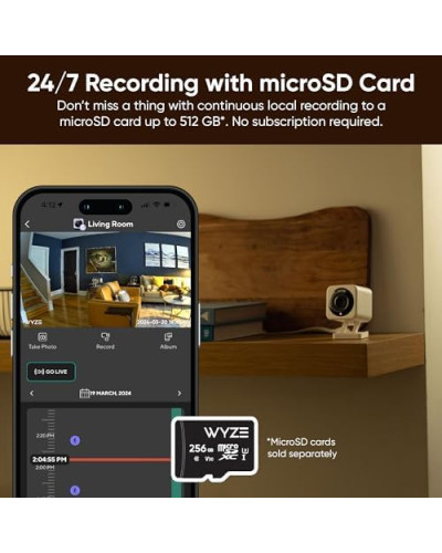 Камера безпеки Wyze Cam v4, 2K HD Wi-Fi