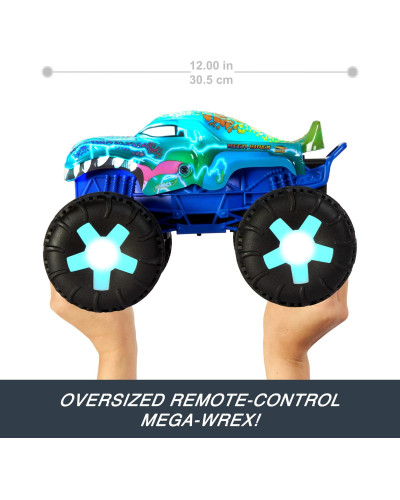 Машинка Хот Вілс Монстр Трак 1:15 Мега Рекс Monster Trucks Mega Wrex Hot Wheels HWW53