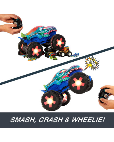 Машинка Хот Вілс Монстр Трак 1:15 Мега Рекс Monster Trucks Mega Wrex Hot Wheels HWW53