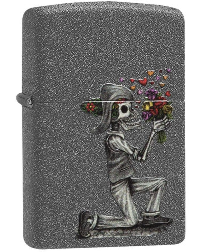 Набір з 2 запальничок Zippo Skeleton Flowers Iron Stone