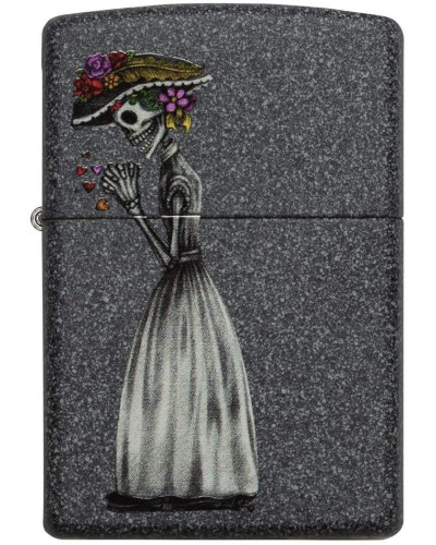 Набір з 2 запальничок Zippo Skeleton Flowers Iron Stone