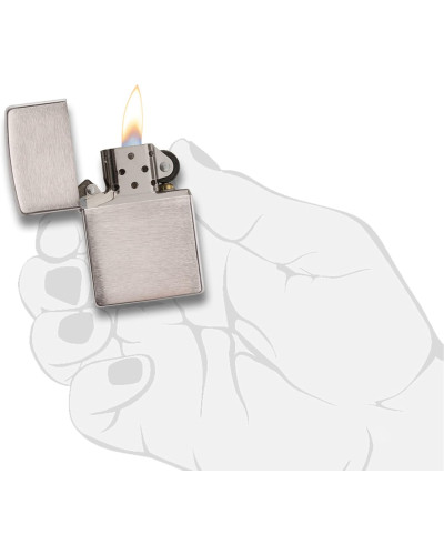 Запальничка Zippo 200 Classic Brushed Chrome Pocket Lighter