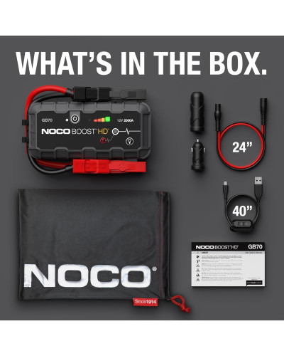 Пусковий пристрій Noco GB70 Boost 12V 2000A Jump Starter 5000 mAh