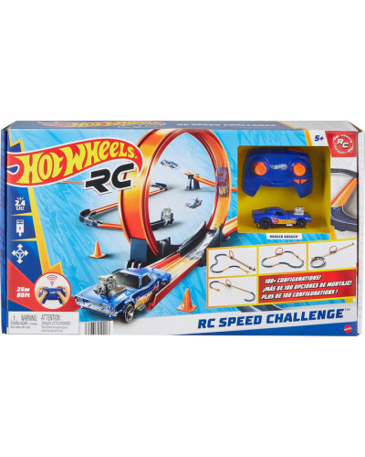 Трек Хот Вілс із Машинкою на пульті Hot Wheels RC Speed Challenge Mattel HXX45