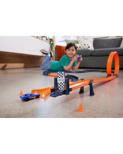 Трек Хот Вілс із Машинкою на пульті Hot Wheels RC Speed Challenge Mattel HXX45