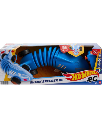 Машинка Хот Вілс Акула 1:15 На Пульті Звук Світло Shark Speeder RC Hot Wheels HXJ83