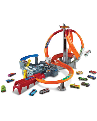 Трек Багатосмугові Петлі Хот Вілс Моторизований Track High Speed Multi-Lane Loops Hot Wheels CDL45