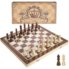 Шаховий набір AMEROUS Magnetic Wooden Chess Set, 38 см
