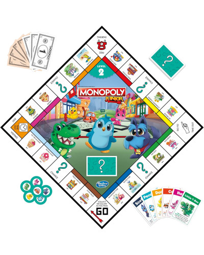 Настільна гра Hasbro Gaming Monopoly Junior (2 в 1)  на англійській мові EN