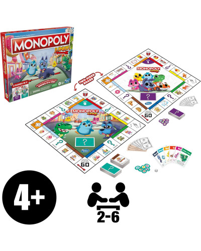 Настільна гра Hasbro Gaming Monopoly Junior (2 в 1)  на англійській мові EN
