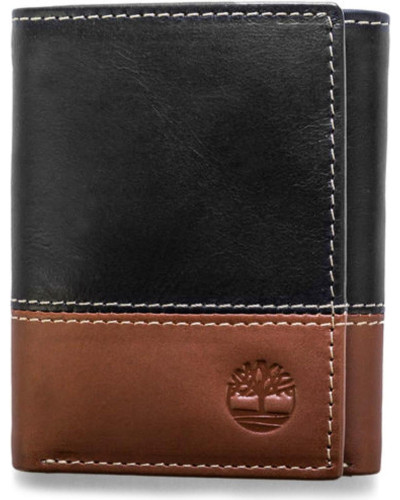 Чоловічий шкіряний гаманець Timberland - колір Black/Brown (Hunter)