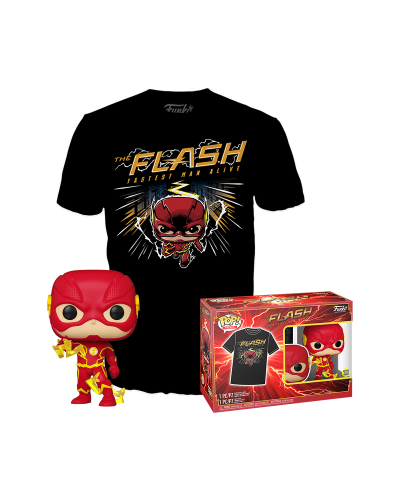 Набір Funko Pop! Фігурка та футболка Flash Флуш (Світиться в темряві)