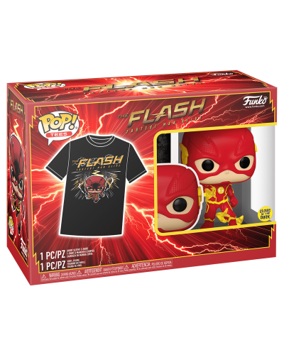 Набір Funko Pop! Фігурка та футболка Flash Флуш (Світиться в темряві)