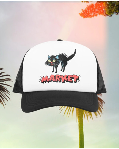 Кепка Market MARKET Very Superstitious Trucker Hat (біло-чорна)