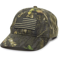 Кепка Mossy Oak USA American Flag Camo – Регульована бейсболка для чоловіків і жінок