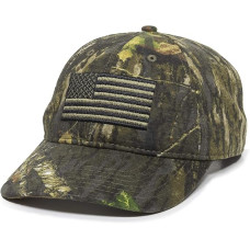Кепка Mossy Oak USA American Flag Camo – Регульована бейсболка для чоловіків і жінок
