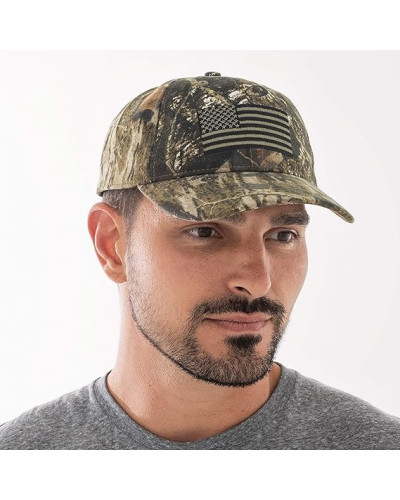 Кепка Mossy Oak USA American Flag Camo – Регульована бейсболка для чоловіків і жінок Кепка Mossy Oak USA American Flag Camo – Регульована бейсболка для чоловіків і жінок
