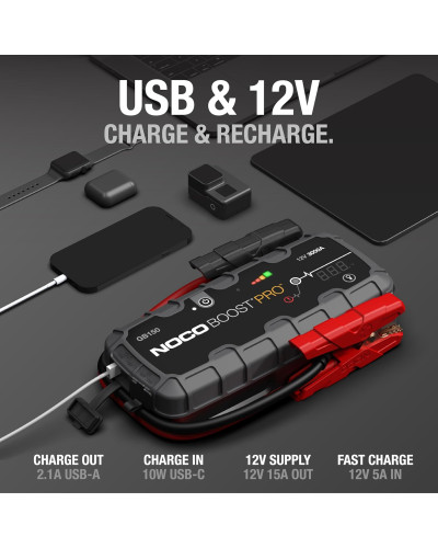 Пусковий зарядний пристрій NOCO GB150 - 3000А, 88Wh