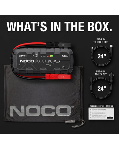 Пусковий зарядний пристрій NOCO GBX155 - 4250А, 99Wh
