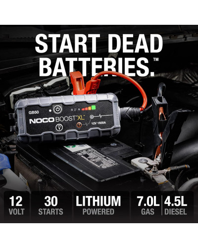 Пусковий зарядний пристрій NOCO GB50 - 1500А, 35Wh
