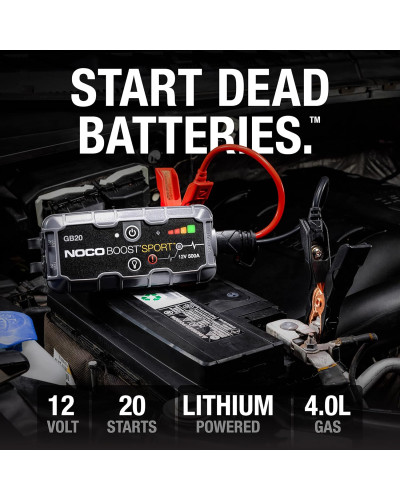 Пусковий зарядний пристрій NOCO GB20 - 500А, 24Wh