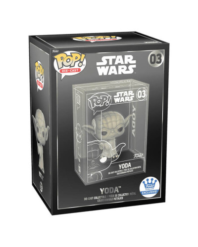 Ігрова фігурка Funko Pop! Металевий Yoda зі світловим мечем (Die-Cast) - Йода (85192)