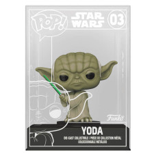 Ігрова фігурка Funko Pop! Металевий Yoda зі світловим мечем (Die-Cast) - Йода (85192)