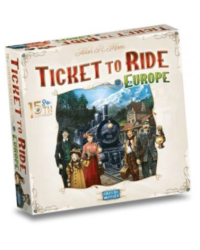 Настільна гра Ticket to Ride: Europe – 15th Anniversary / Квиток на Потяг: Європа – 15-е Ювілейне Видання