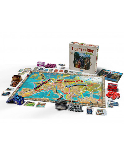 Настільна гра Ticket to Ride: Europe – 15th Anniversary / Квиток на Потяг: Європа – 15-е Ювілейне Видання