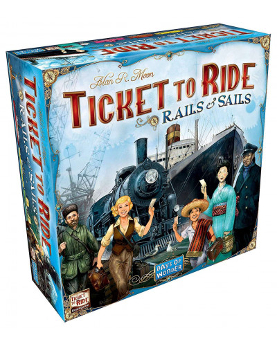 Настільна гра Ticket to Ride: Rails & Sails (Квиток на поїзд: Рейки та Вітрила) - Англійська версія