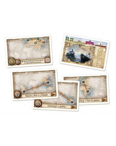 Настільна гра Ticket to Ride: Rails & Sails (Квиток на поїзд: Рейки та Вітрила) - Англійська версія