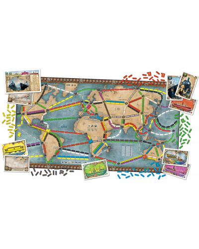 Настільна гра Ticket to Ride: Rails & Sails (Квиток на поїзд: Рейки та Вітрила) - Англійська версія